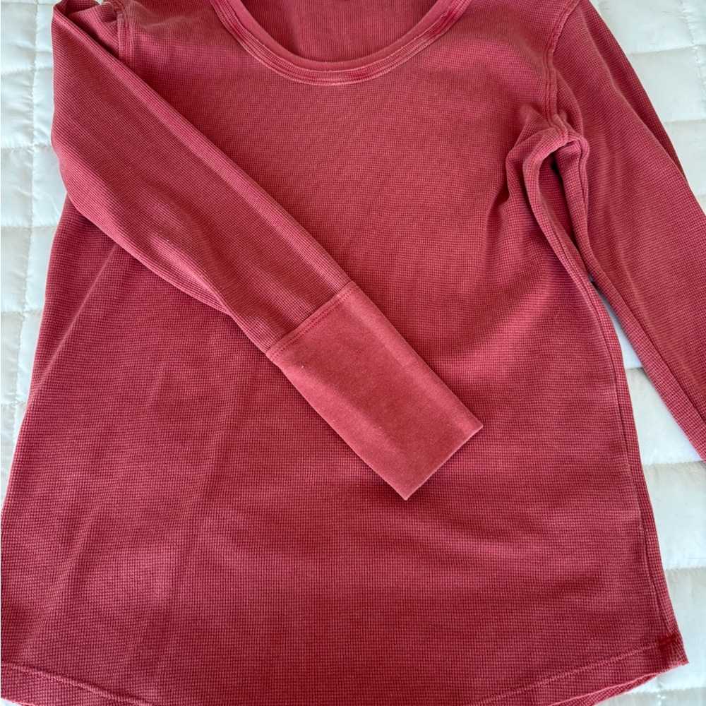 Caslon Pink Long Sleeve Tee Relaxed Fit
